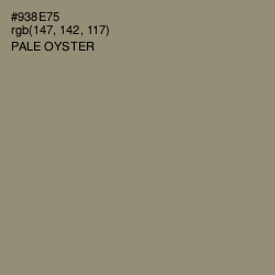 #938E75 - Pale Oyster Color Image